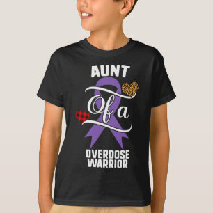 Tante Overdosis Awareness Leopard Buffalo Plaid Fa T-shirt