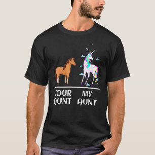 Tante Paard Eenhoorn Kleding Tantes Ontwerp T-shirt