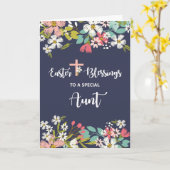 Tante Pasen Zegeningen van Verrezen Christus Bloem Kaart (Gele Bloem)