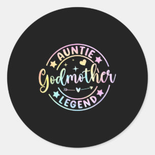 Tante peettante legende retro peettante moederdag ronde sticker