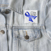 Tante Periwinkle Ribbon - Stomach Cancer Vierkante Button 5,1 Cm (In situ)