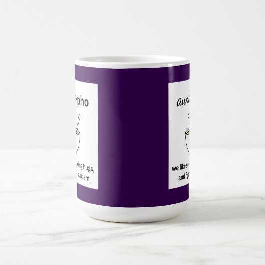 Tante-pho soepnoedels knuffelen anti-fascisme koffiemok (Center)