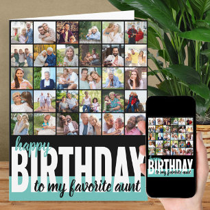 Tante Photo Collage 31 Afbeelding Happy Birthday Kaart
