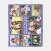 Tante Photo Collage Paars Fleece Deken (Voorkant)