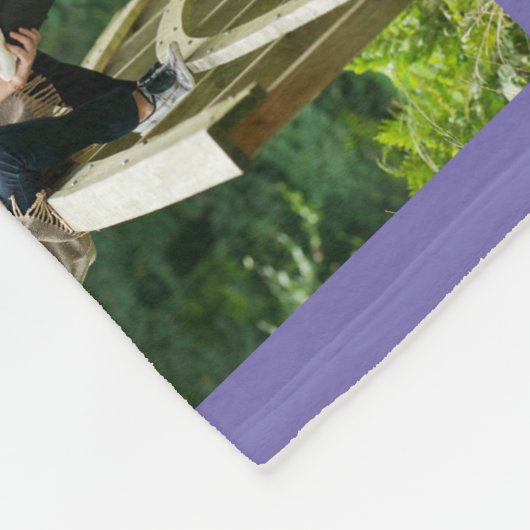 Tante Photo Collage Paars Fleece Deken (Hoek)
