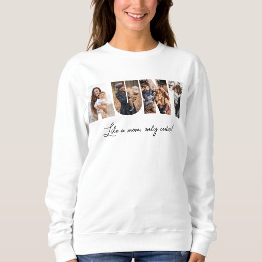 Tante Photo Collage Sweatshirt (Voorkant)