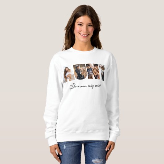 Tante Photo Collage Sweatshirt (Voorkant volledig)