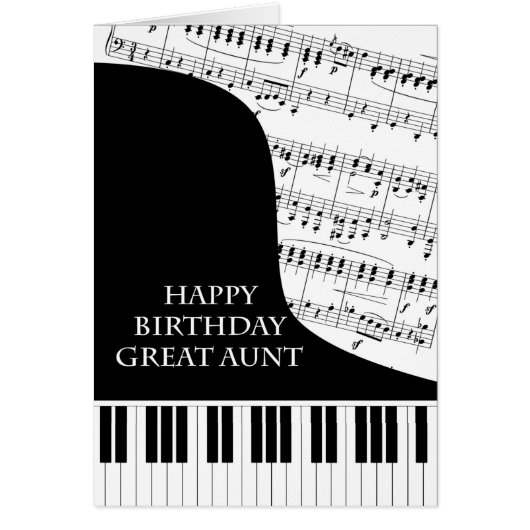 Tante Piano en Music Birthday (Voorkant)
