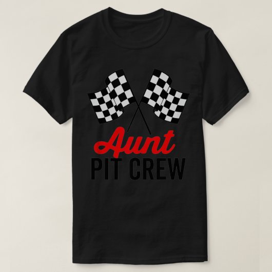 Tante Pit Crew for Racing Party Costume T-shirt (Design voorkant)