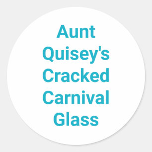 Tante Quisey's Carnavalsglas Hankamer Artjunkhaus Ronde Sticker