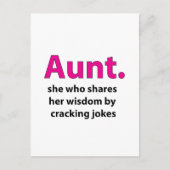 Tante Quote Tante Briefkaart (Voorkant)