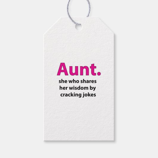 Tante Quote Tante Cadeaulabel (Voorkant)