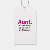 Tante Quote Tante Cadeaulabel (Achterkant)