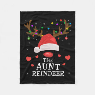 Tante rendieren familie bijpassende Kerstmis tante Fleece Deken