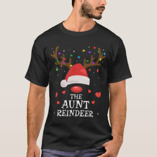 Tante rendieren familie bijpassende Kerstmis tante T-shirt