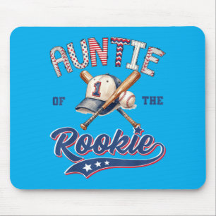 Tante Rookie Of The Year 1e verjaardag jongen Muismat
