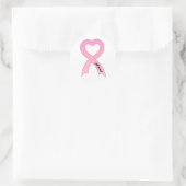 Tante roze lint Sticker (Tas)