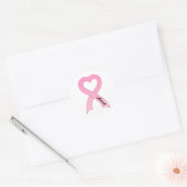 Tante roze lint Sticker (Envelop)