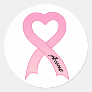 Tante roze lint Sticker