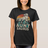 Tante Saurus Dinosaurus T Rex Tante Saurus Matchin T-shirt (Voorkant)