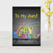 ** TANTE ** SCHRIJVEN STAAT OP DE KAART VAN DE VER (Gele Bloem)