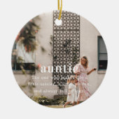 tante | Sentimentele foto KeepSake Kerstmis Keramisch Ornament (Voorkant)