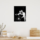 Tante Sharon Harley Black & White Poster (Keuken)