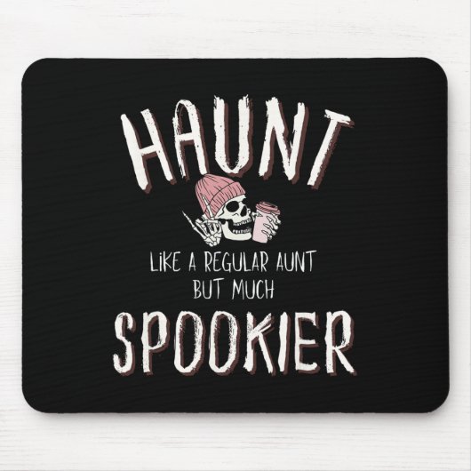 Tante Shirt Halloween Skeleton Kostuum Muismat (Voorkant)