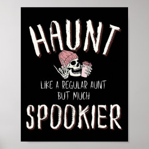 Tante Shirt Halloween Skeleton Kostuum Poster