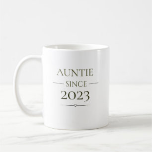 Tante Sinds Gepersonaliseerd Jaar Minimalistische  Koffiemok