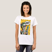 Tante Skeleton Chat - Classic Pop Art T-shirt (Voorkant volledig)