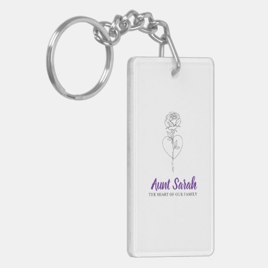 Tante Sleutelhanger - Het hart van ons gezin (Voorkant Links)