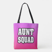 Tante Squad canvas tas vrouwen tante (Achterkant)