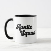 Tante Squad Eenvoudige  Retro Typografie Mok (Links)