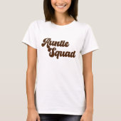 Tante Squad Eenvoudige  Retro Typografie T-shirt (Voorkant)