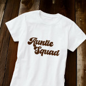 Tante Squad Eenvoudige  Retro Typografie T-shirt
