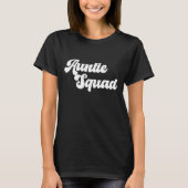 Tante Squad Eenvoudige  Retro Typografie T-shirt (Voorkant)