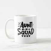 "Tante Squad" met harten en pijl Koffiemok (Links)