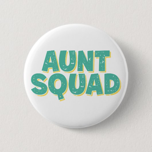 Tante Squad. Ronde Button 5,7 Cm (Voorkant)