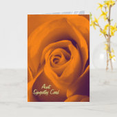 Tante, sympathiekaart kaart (Gele Bloem)