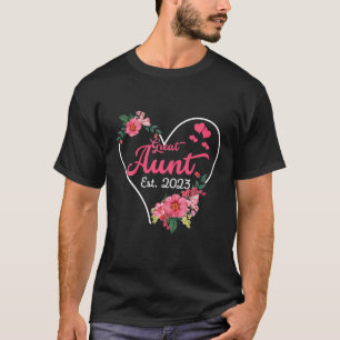 Tante tante bij oma 2023 Zwangerschap Aankondiging T-shirt