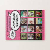Tante Tante Cool Pink Fun Comic Fotocollage Legpuzzel (Horizontaal)