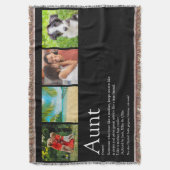 Tante Tante Definitie Fotocollage Deken (Voorkant Verticaal)