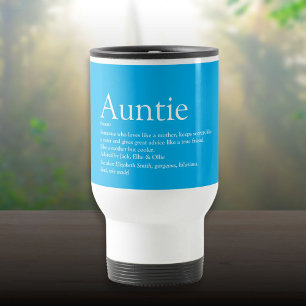 Tante Tante Definitie Modern Koel Blauw Reisbeker