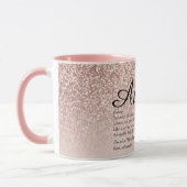 Tante tante Definition Girly Roos Gold Glitter Mok (Links)