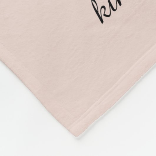 Tante tante Definition Script Roos Gold Glitter Fleece Deken (Hoek)