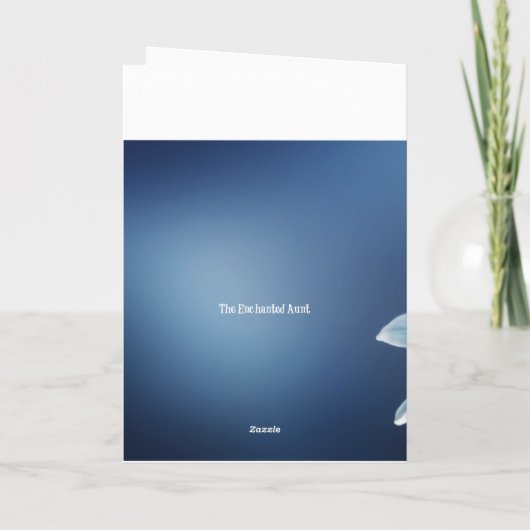 Tante Tante Floral Moederdag Kaart (Achterkant)