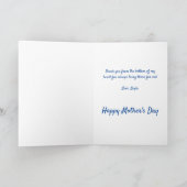 Tante Tante Floral Moederdag Verjaardag Kaart (Binnen)