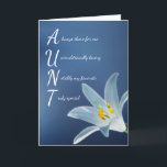 Tante Tante Floral Moederdag Verjaardag Kaart<br><div class="desc">Wens je tante een gelukkige Moederdag of gelukkige verjaardag met deze speciale bloemenkaart.</div>