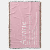 Tante tante Girly Pink Modern Fun Cool Deken (Voorkant Verticaal)